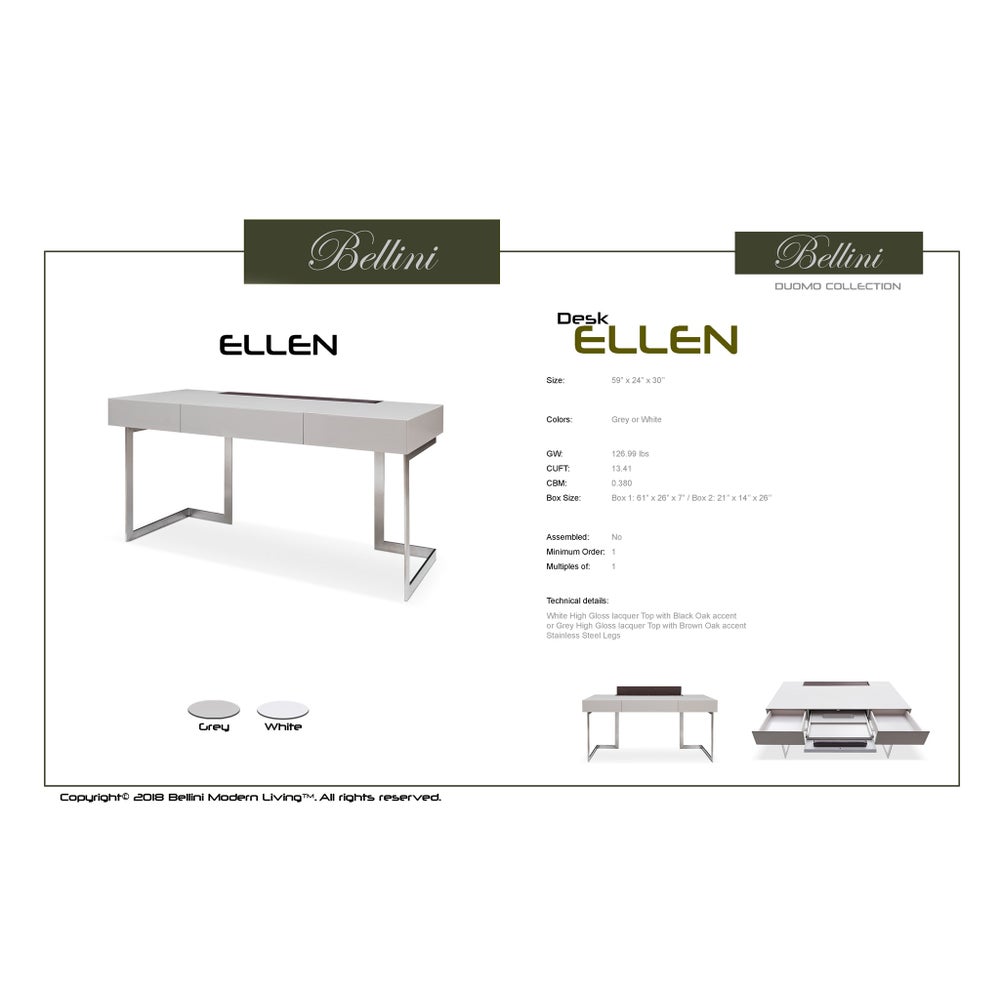 Ellen Desk WHT